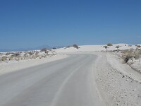 White sands.