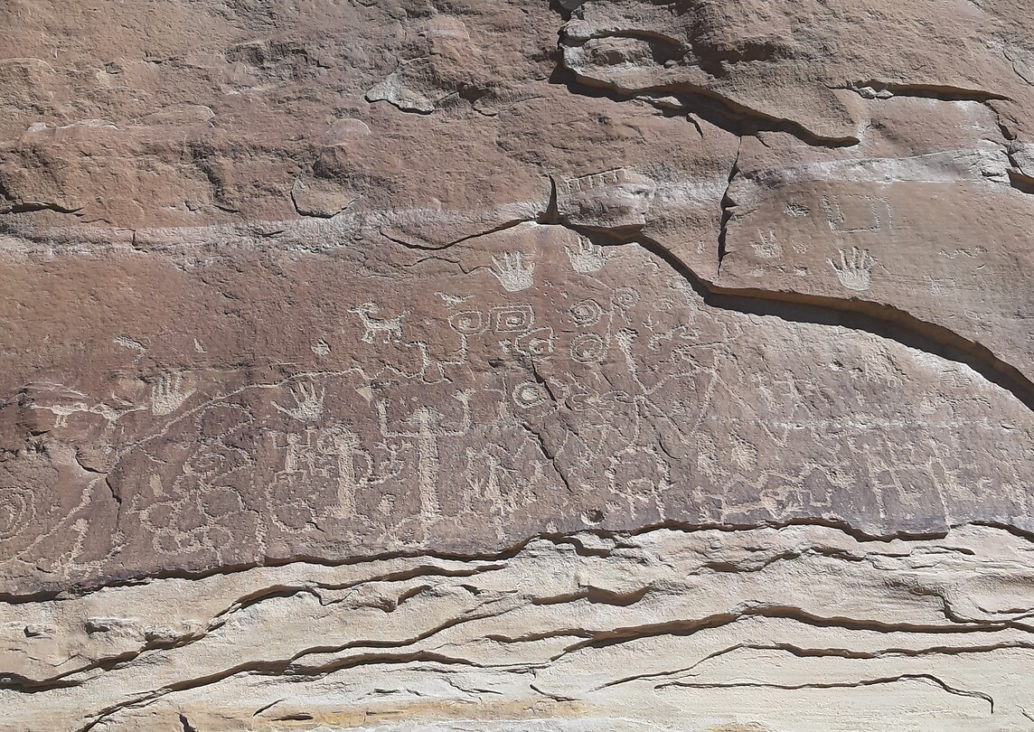 Petroglyf in Mesa Verde