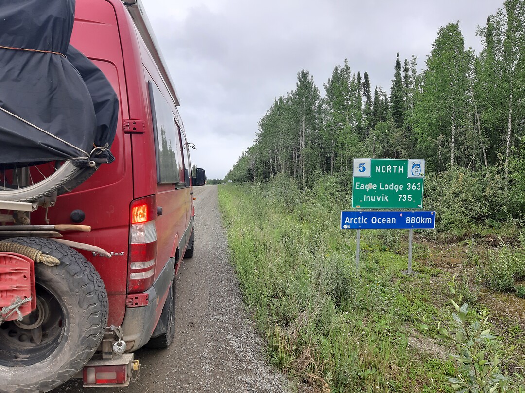 On our way, the Dempster Highway
