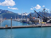 De haven van Seward Alaska.