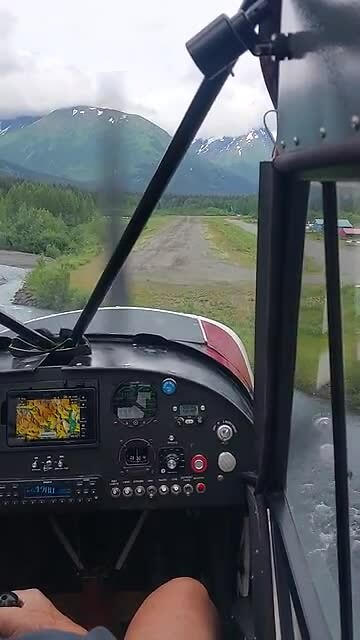 De landing.