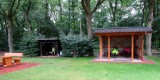 Dankbaar gebruik gemaakt van een schuilhut