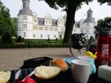 Ontbijten bij kasteel van Neuhaus