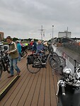 De fietsen op het dek