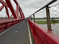 Fiets:spoorbrug over de IJssel