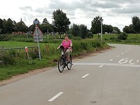Vera op de fiets