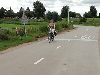 Cok op de fiets