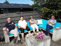 Op het terras van de B&B