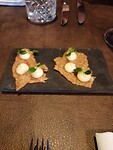 Overijssel 2021 052 Krokantje van aardappel met schuim van parmezzanse kaas