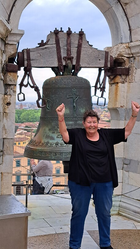 Op de toren van Pisa, I did it