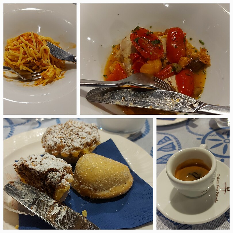 Secondi, dolce, caffè