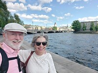Gamla Stan op achtergrond