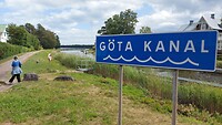 het pad langs Göta kanal