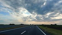 Groningse lucht, bijna thuis