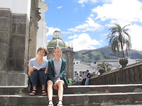 Aan de rand van Plaza Grande