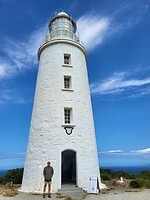 Vuurtoren op 1 van de zuidelijke punten van Australië