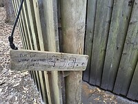Ingang wc camping