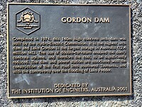 Beschrijving Gordon Dam, Australië