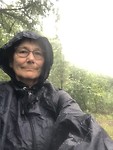 In de regen