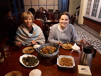 Met Carla en Susan bij de chinese tibetaan