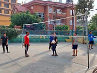 Volleybalnet weer tevoorschijn