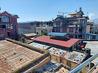 Kijkje op de daken van Kathmandu