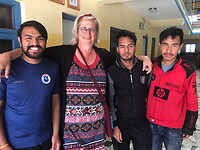 Met Nandasingh, Sunil en Imon.