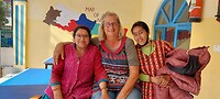 Met Bimala en de moeder van Chhetana.