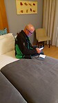 Onze kamer in Hermes Hotel in Athene