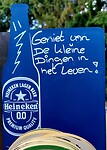 Even niet wandelen.