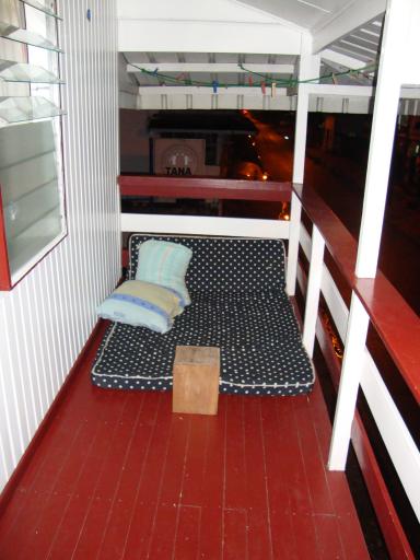 Matras op ons balkon