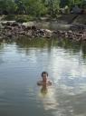 Ik in het water