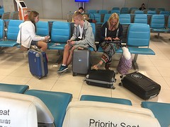 wachten op Bangkok