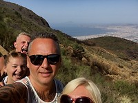 selfie uitzicht op Napels