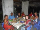 Aan tafel bij de familie