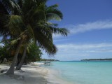 Strand op de Motu