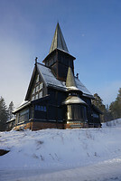 Kerk bij Holmenkollen ski museum