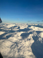 Foto vanuit het vliegtuig (Oslo -> Tromso)