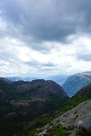 Uitzicht bij de preikestolen hike