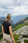 Op de helft van de preikestolen hike