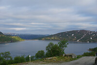 Uitzicht vanuit ons huisje in Sirdal