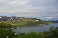 Uitzicht vanuit ons huisje in Sirdal