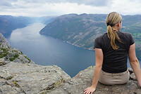 Preikestolen hike uitzicht