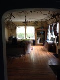 Inside the yellow house