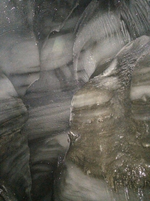 Inside the ice cave
