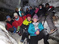 Inside the ice cave