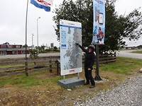 Even aanwijzen waar we naartoe gaan zegt Marit.