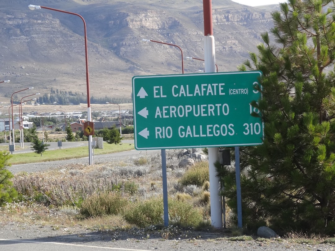 In El Calafate aangekomen.