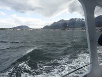Op zee in Canal Beagle