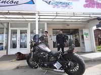 Hij bouwde zijn motor zelf. Jawa motor uit Slovakije